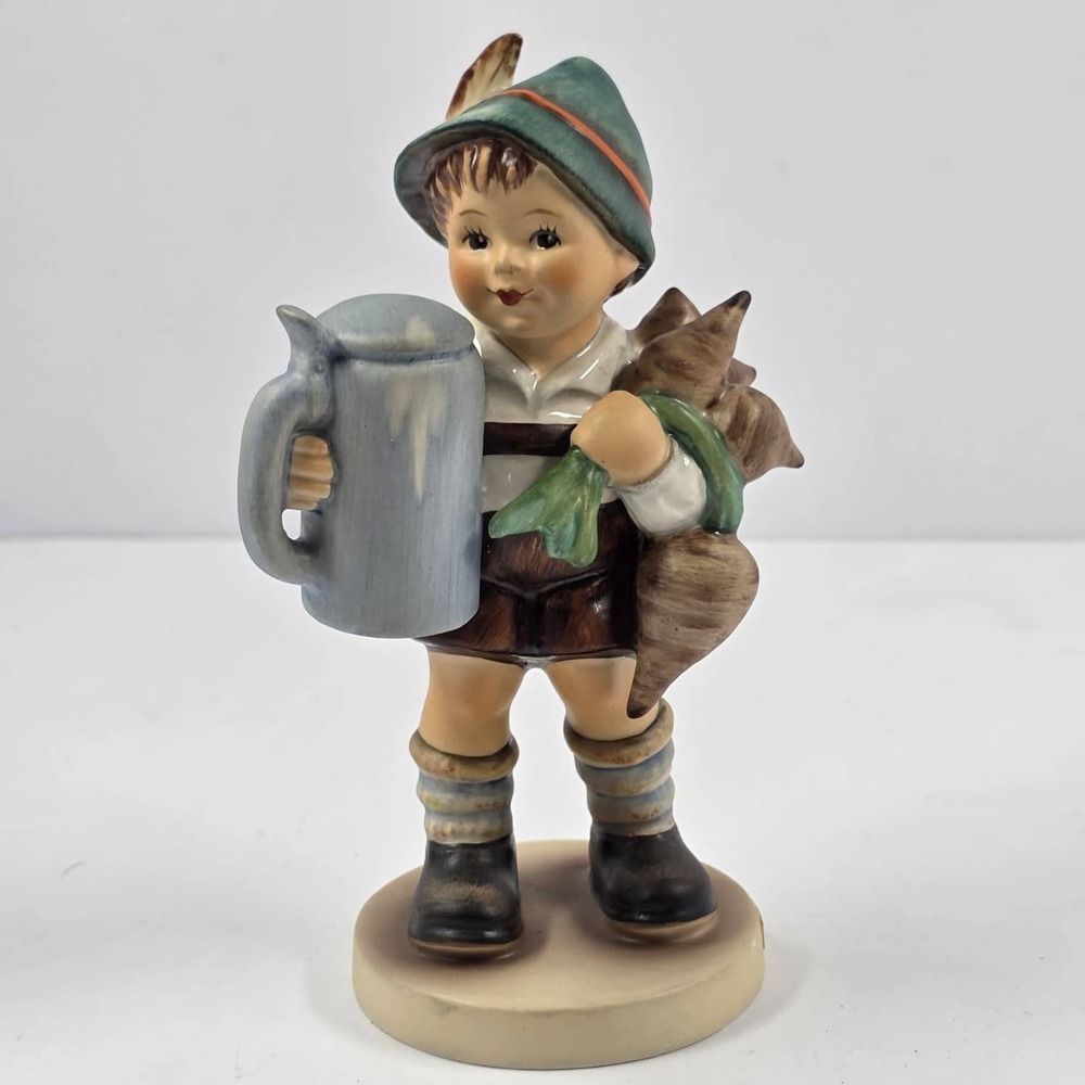Vintage Goebel Hummel For Father Figurine 87 TMK-4 Germany Boy Lederhosen Stein